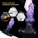 10.15in Dual Density Silicone Knot Monster Dildo G-Spot Anal Love Gift