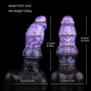 10.15in Dual Density Silicone Knot Monster Dildo G-Spot Anal Love Gift