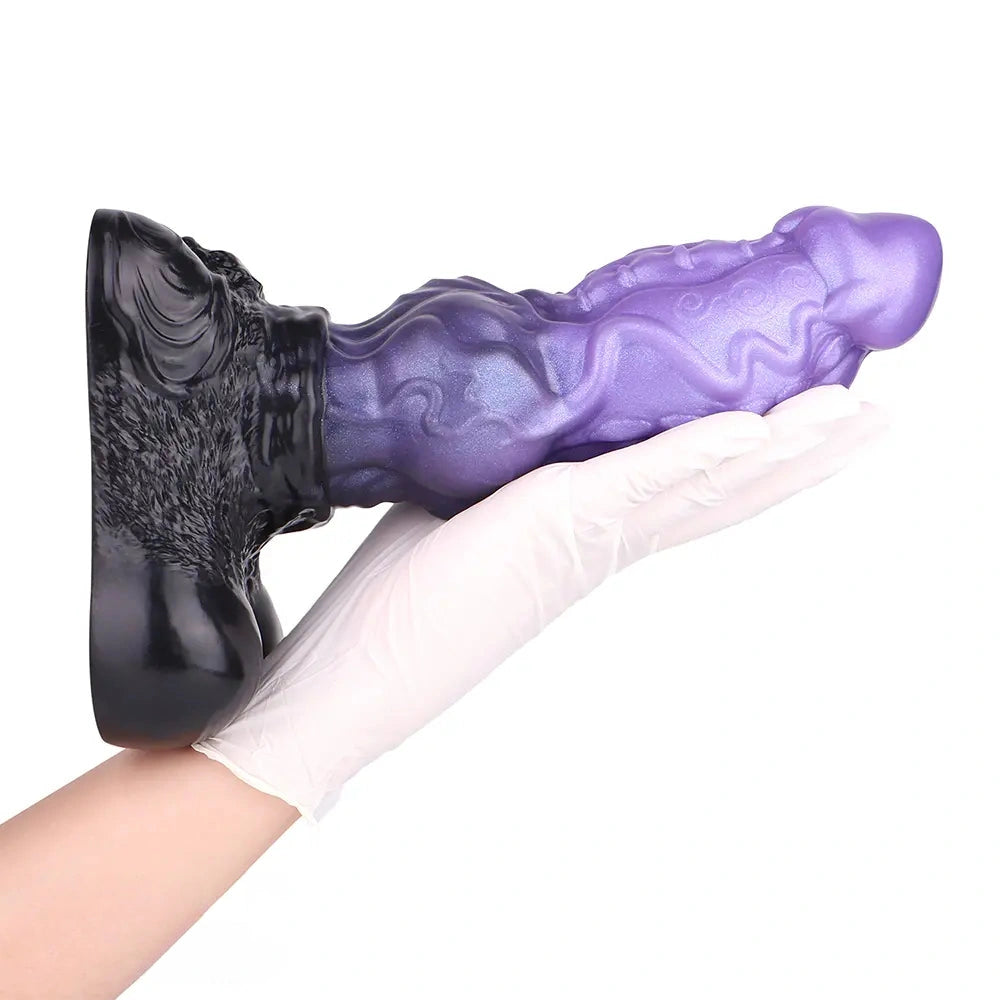 10.15in Dual Density Silicone Knot Monster Dildo G-Spot Anal Love Gift