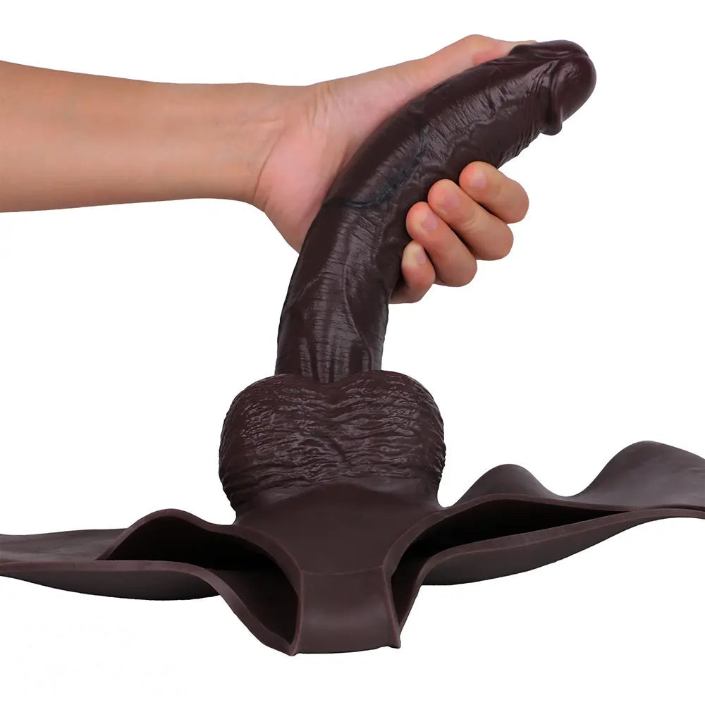10.1in Hollow Strap on Dildo Panty For G-Spot Vaginal & Anal Stimulation
