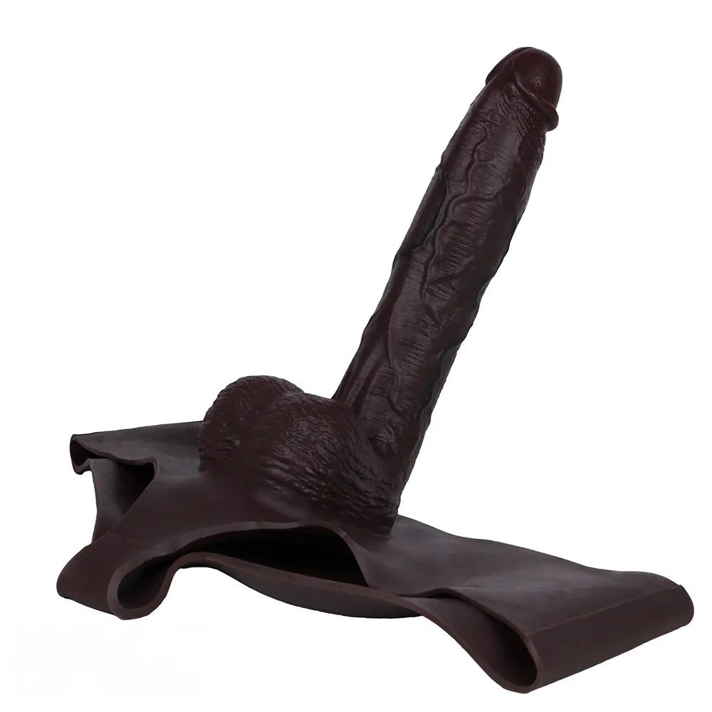 10.1in Hollow Strap on Dildo Panty For G-Spot Vaginal & Anal Stimulation