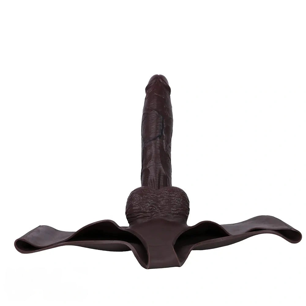 10.1in Hollow Strap on Dildo Panty For G-Spot Vaginal & Anal Stimulation