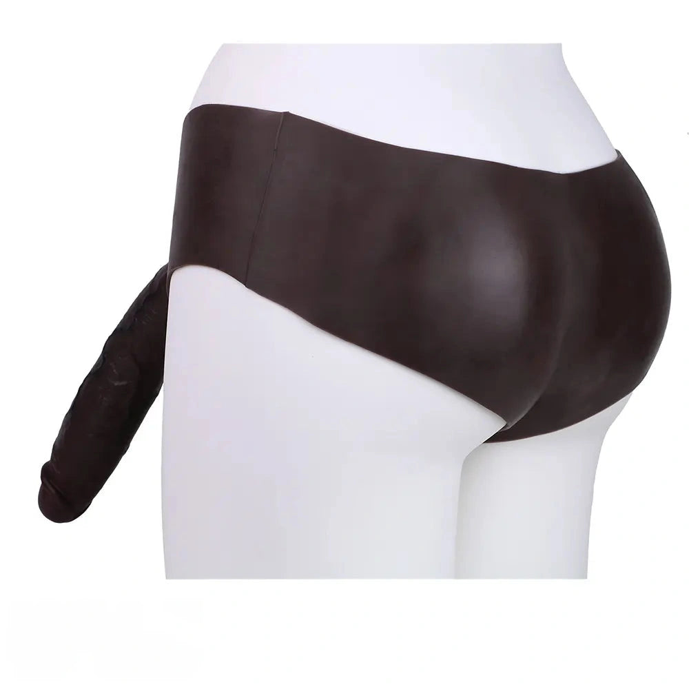 10.1in Hollow Strap on Dildo Panty For G-Spot Vaginal & Anal Stimulation