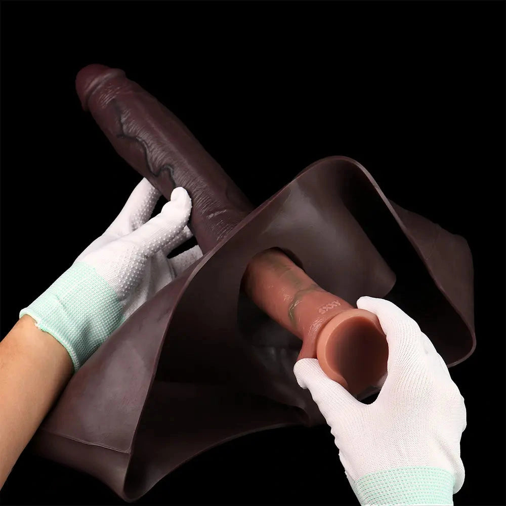 10.1in Hollow Strap on Dildo Panty For G-Spot Vaginal & Anal Stimulation