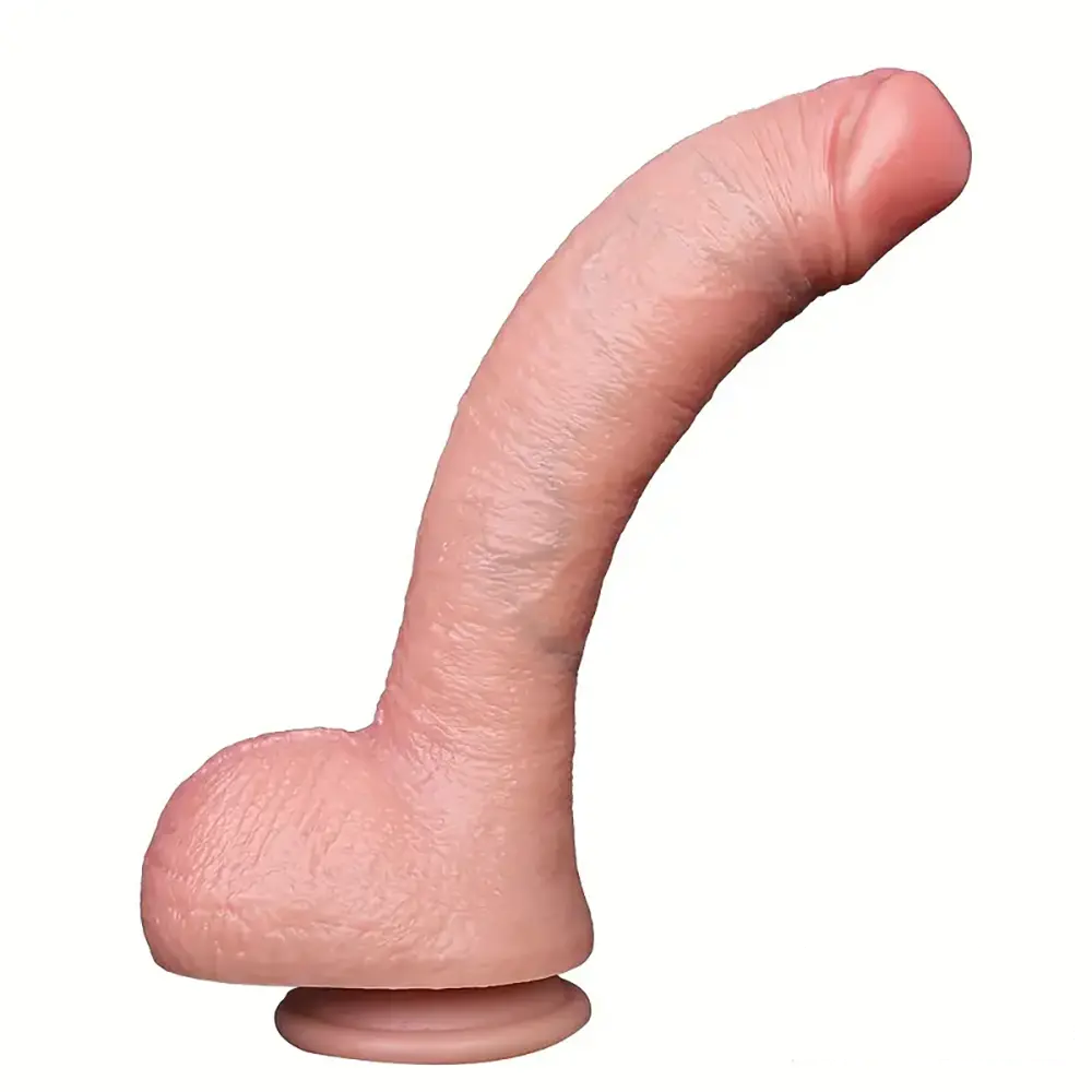 10.1in Realistic Large Silicone Soft Anal Dildo For Adult Couple Flirting
