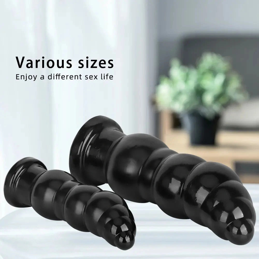 10.23in 14.56in Giant Penis Butt Plug Small Head PVC Fantasy Thick Dildo