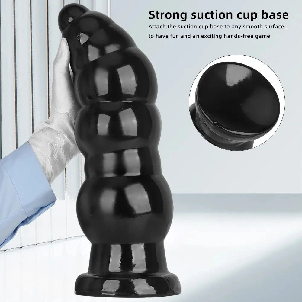 10.23in 14.56in Giant Penis Butt Plug Small Head PVC Fantasy Thick Dildo
