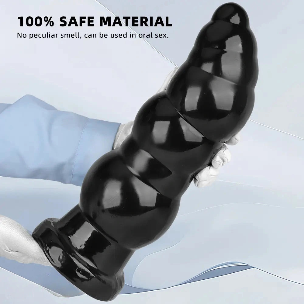 10.23in 14.56in Giant Penis Butt Plug Small Head PVC Fantasy Thick Dildo