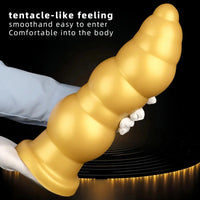 10.23in 14.56in Giant Penis Butt Plug Small Head Silicone Soft Thick Dildo