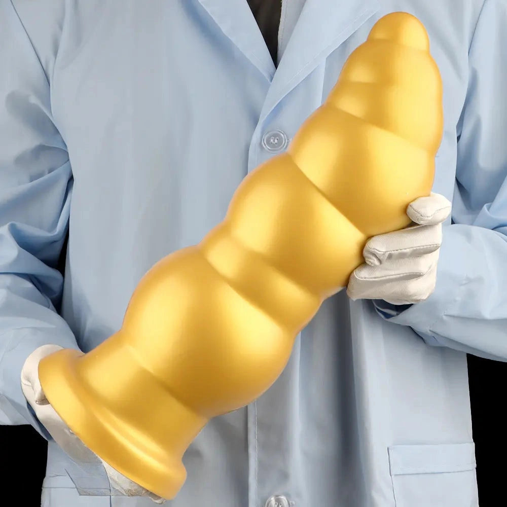 10.23in 14.56in Giant Penis Butt Plug Small Head Silicone Soft Thick Dildo