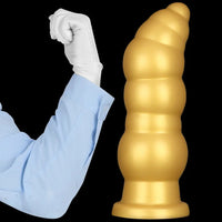 10.23in 14.56in Giant Penis Butt Plug Small Head Silicone Soft Thick Dildo