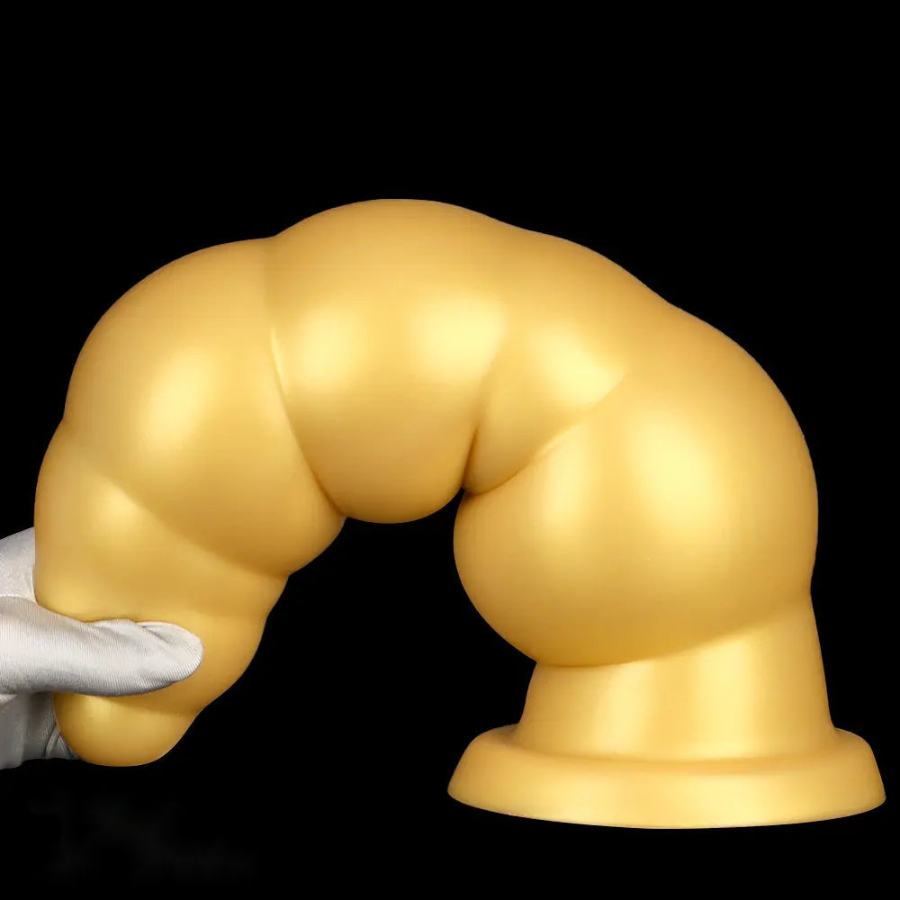 10.23in 14.56in Giant Penis Butt Plug Small Head Silicone Soft Thick Dildo