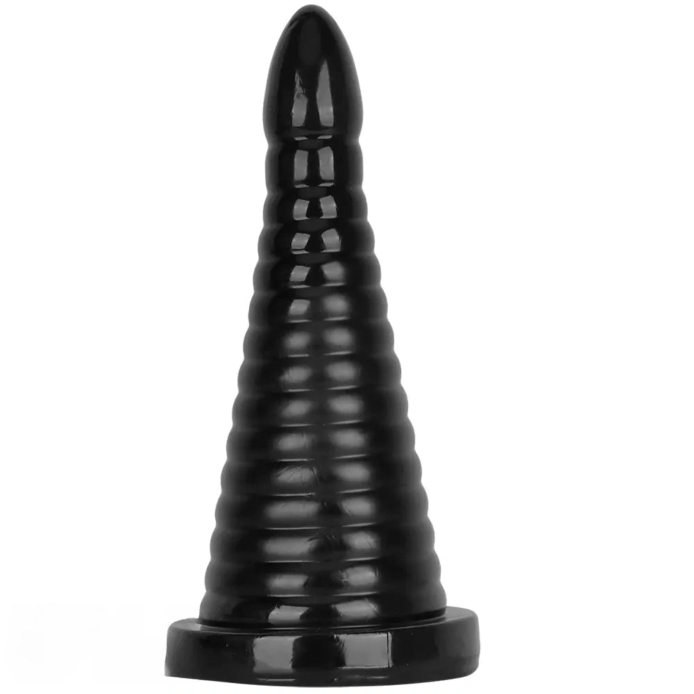 10.23in 14.56in Large Thread PVC Pagoda Thick Large Anal Plug Dildo