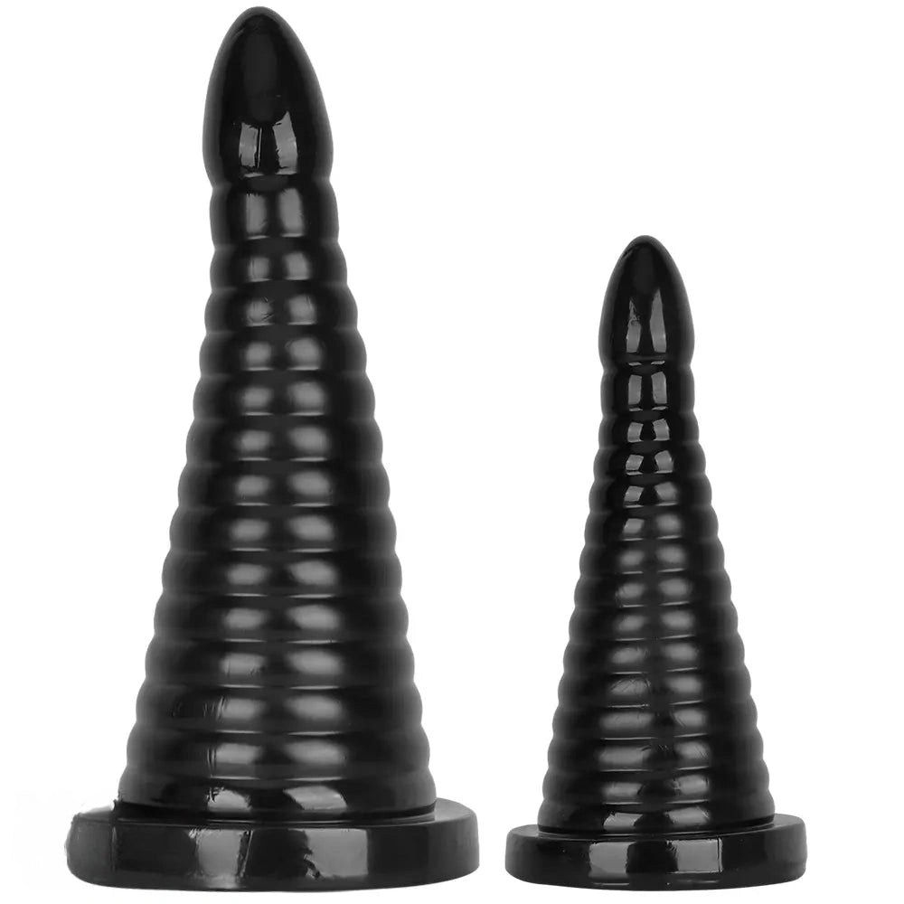 10.23in 14.56in Large Thread PVC Pagoda Thick Large Anal Plug Dildo