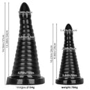 10.23in 14.56in Large Thread PVC Pagoda Thick Large Anal Plug Dildo