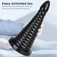 10.23in 14.56in Large Thread PVC Pagoda Thick Large Anal Plug Dildo
