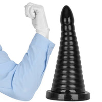10.23in 14.56in Large Thread PVC Pagoda Thick Large Anal Plug Dildo