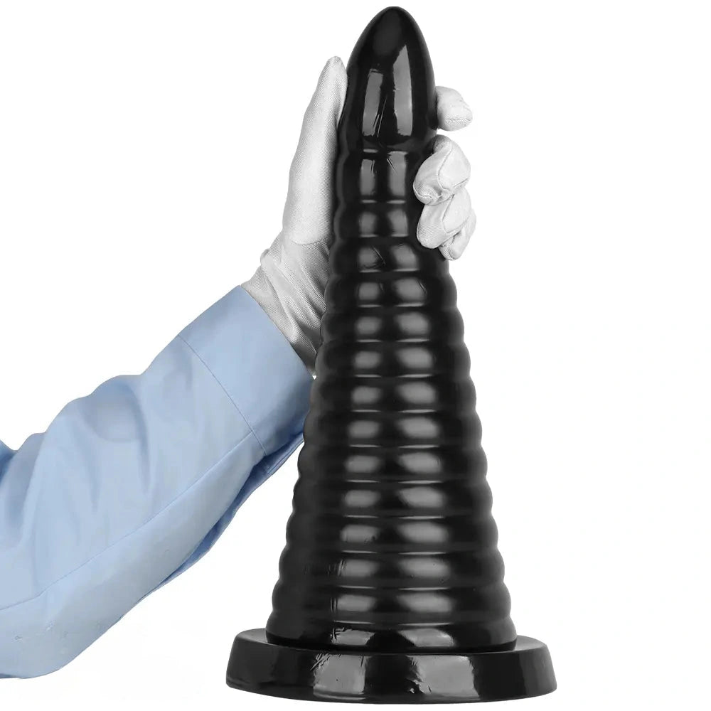10.23in 14.56in Large Thread PVC Pagoda Thick Large Anal Plug Dildo