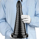 10.23in 14.56in Large Thread PVC Pagoda Thick Large Anal Plug Dildo
