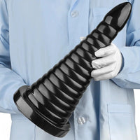 10.23in 14.56in Large Thread PVC Pagoda Thick Large Anal Plug Dildo