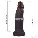 10.23in Big Realistic Skin Silicone Soft Dildo Meaty Feeling G-Spot Stimulator