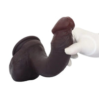 10.23in Double Layer Silicone Big Dildo With Strong Suction Cup Sex Toy