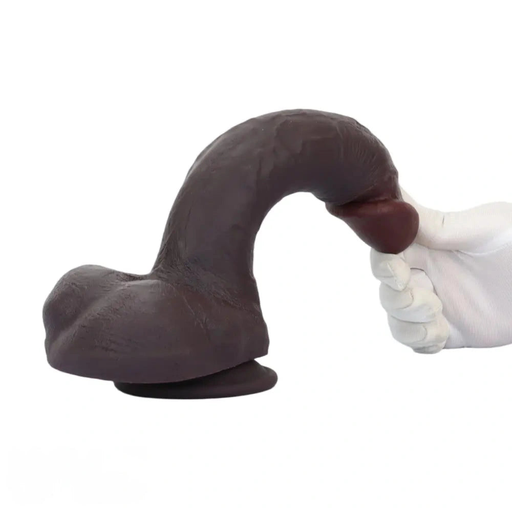 10.23in Double Layer Silicone Big Dildo With Strong Suction Cup Sex Toy