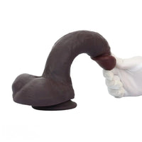10.23in Double Layer Silicone Big Dildo With Strong Suction Cup Sex Toy