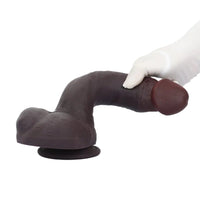 10.23in Double Layer Silicone Big Dildo With Strong Suction Cup Sex Toy