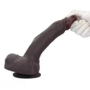 10.23in Double Layer Silicone Big Dildo With Strong Suction Cup Sex Toy