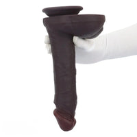 10.23in Double Layer Silicone Big Dildo With Strong Suction Cup Sex Toy