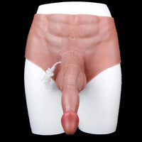 10.23in Ejaculating Dildo Pants Solid Lifelike Wearable G Spot Dildo Panty