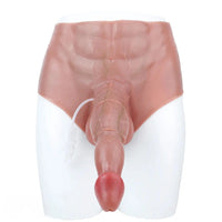10.23in Ejaculating Dildo Pants Solid Lifelike Wearable G Spot Dildo Panty