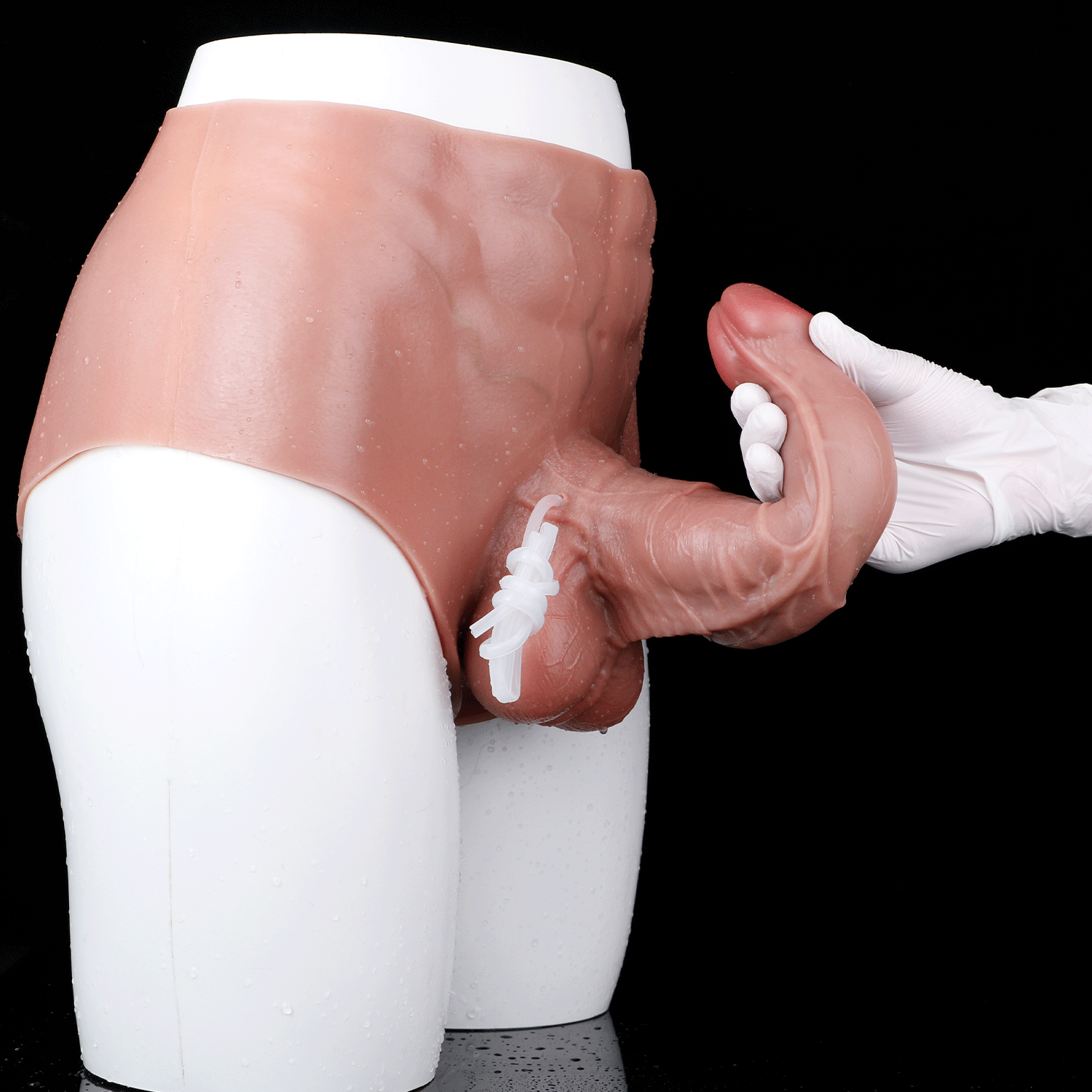 10.23in Ejaculating Dildo Pants Solid Lifelike Wearable G Spot Dildo Panty