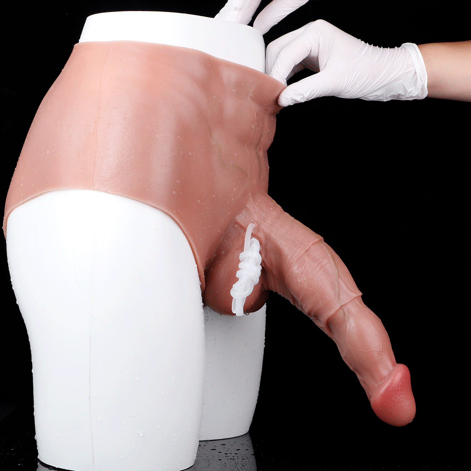 10.23in Ejaculating Dildo Pants Solid Lifelike Wearable G Spot Dildo Panty