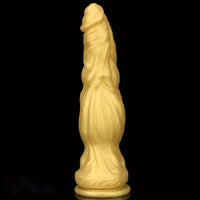 10.23in Golden Silicone Soft Realistic Dildo Adult Male Female Orgasm Sex Toy