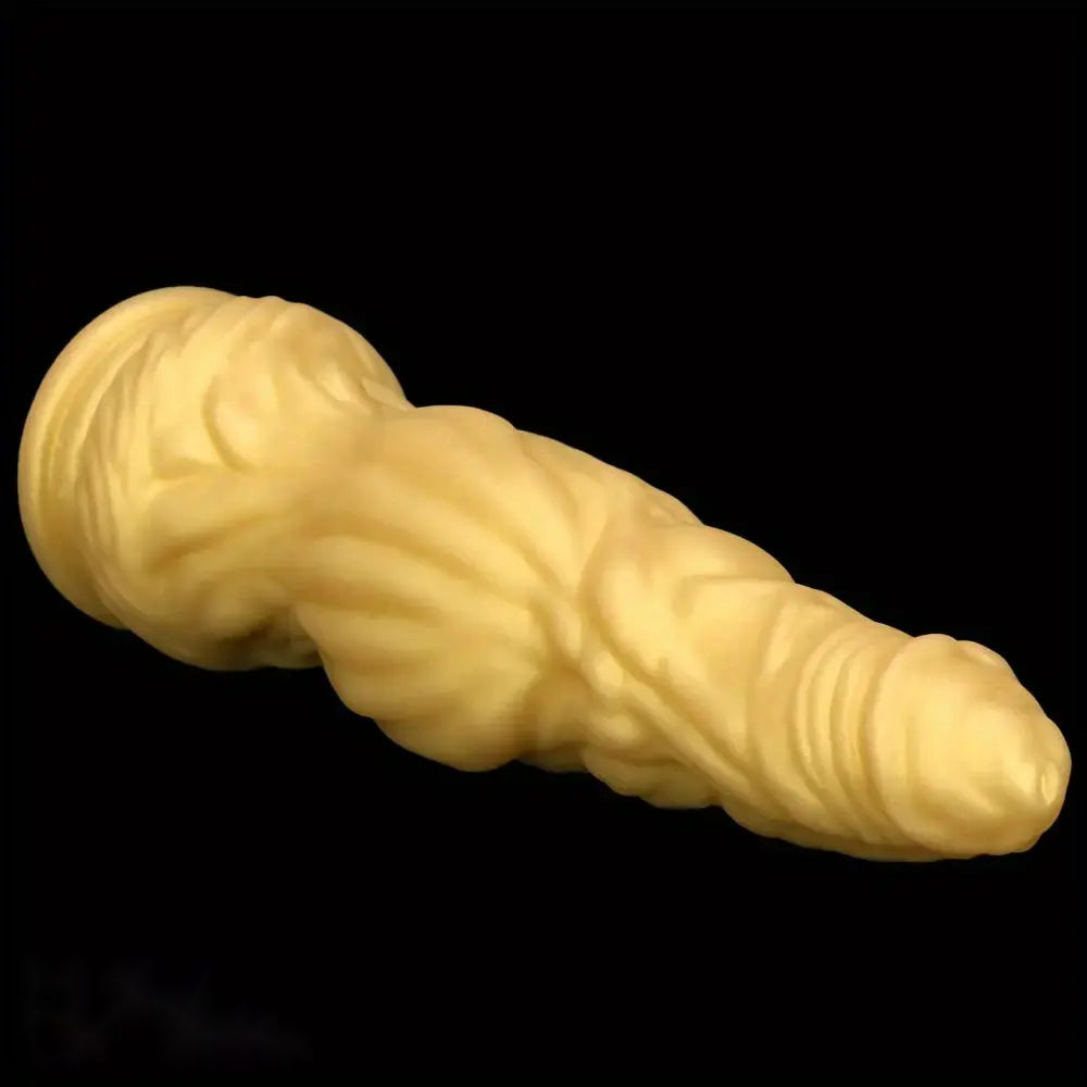 10.23in Golden Silicone Soft Realistic Dildo Adult Male Female Orgasm Sex Toy