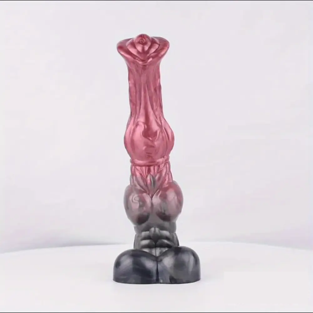 10.23in Large Animal Horse Cock Fantasy Silicone Soft Dildo Dilator