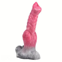 10.23in Large Wolf Fantasy Realistic Soft Silicone knot Flesh-Like Dildo