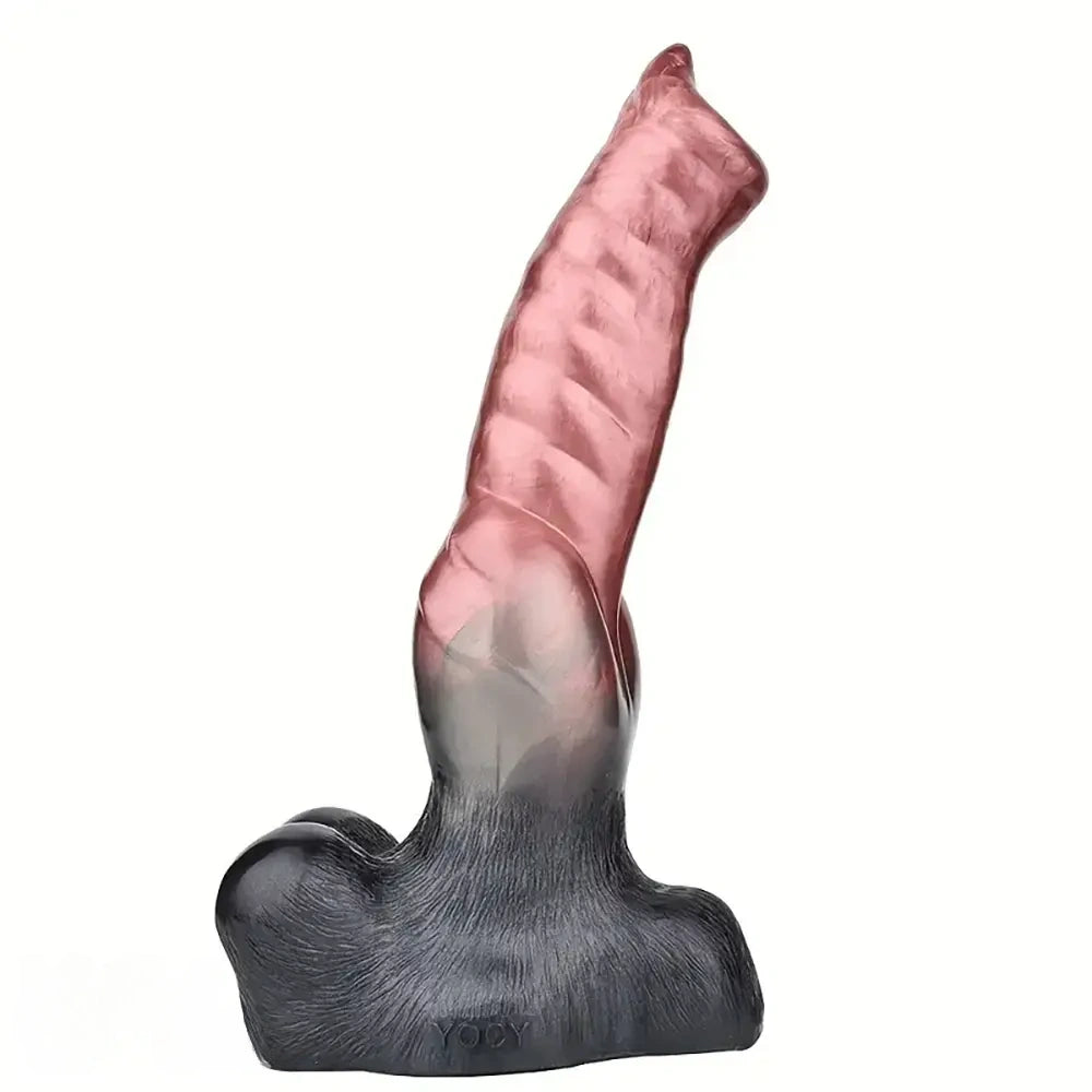 10.23in Large Wolf Fantasy Realistic Soft Silicone knot Flesh-Like Dildo