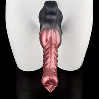 10.23in Large Wolf Fantasy Realistic Soft Silicone knot Flesh-Like Dildo