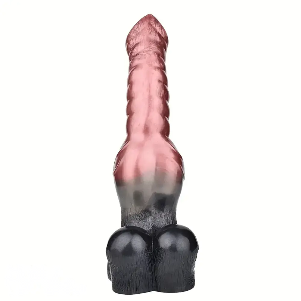 10.23in Large Wolf Fantasy Realistic Soft Silicone knot Flesh-Like Dildo