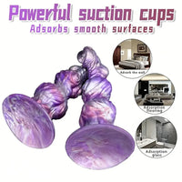 10.23in Liquid Silicone Anal Plug Knot Big Dildo Soft Prostate Massager