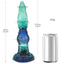 10.23in Monster Fantasy Silicone Spiked Dildo Soft Erotic Tool For Sex