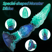 10.23in Monster Fantasy Silicone Spiked Dildo Soft Erotic Tool For Sex