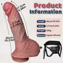 10.23in Realistic Feeling Strap on Big High Quality Heat Resistant Dildo