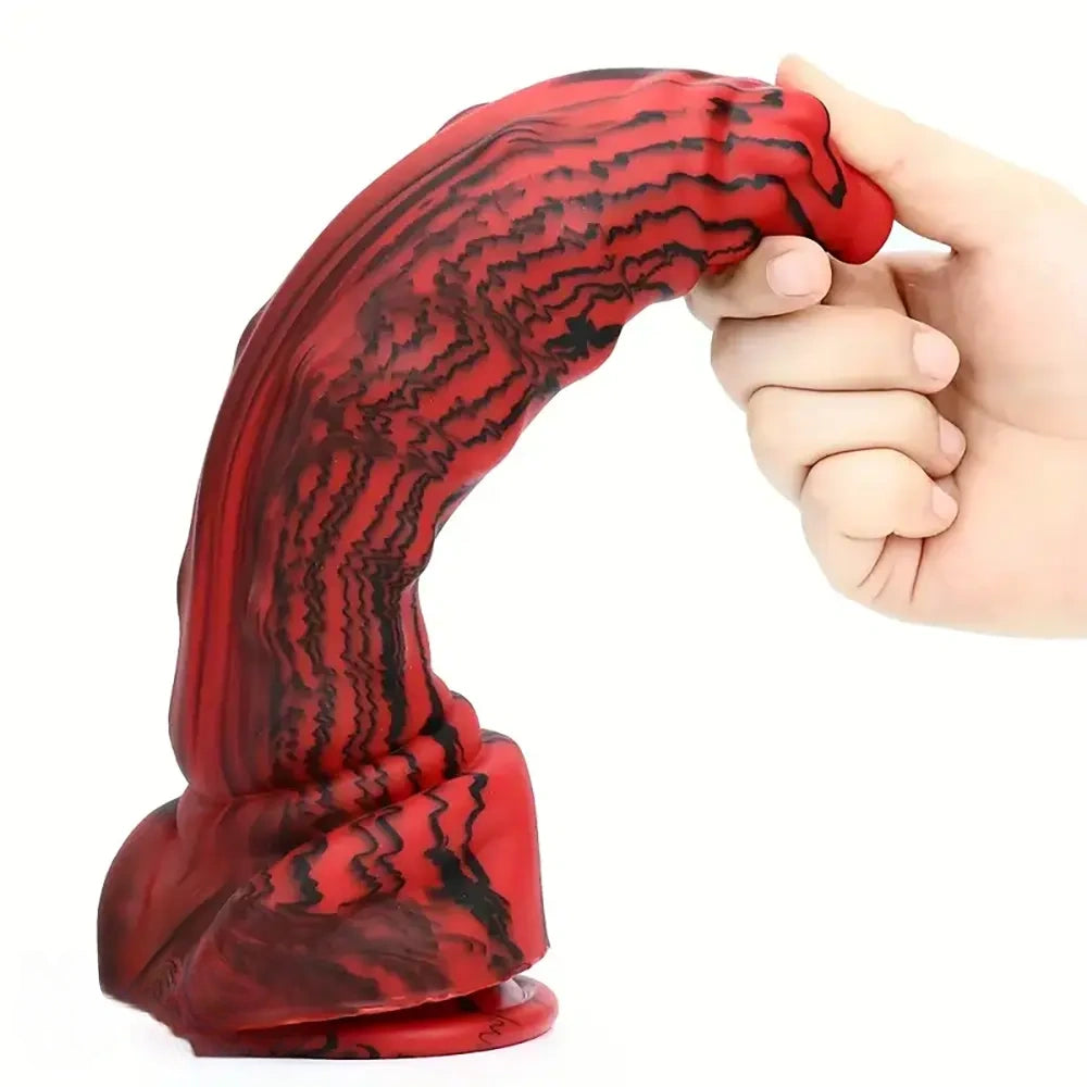 10.23in Realistic Monster Silicone Soft Big Prostate Massage Dildo