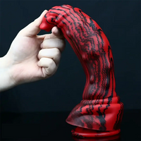 10.23in Realistic Monster Silicone Soft Big Prostate Massage Dildo