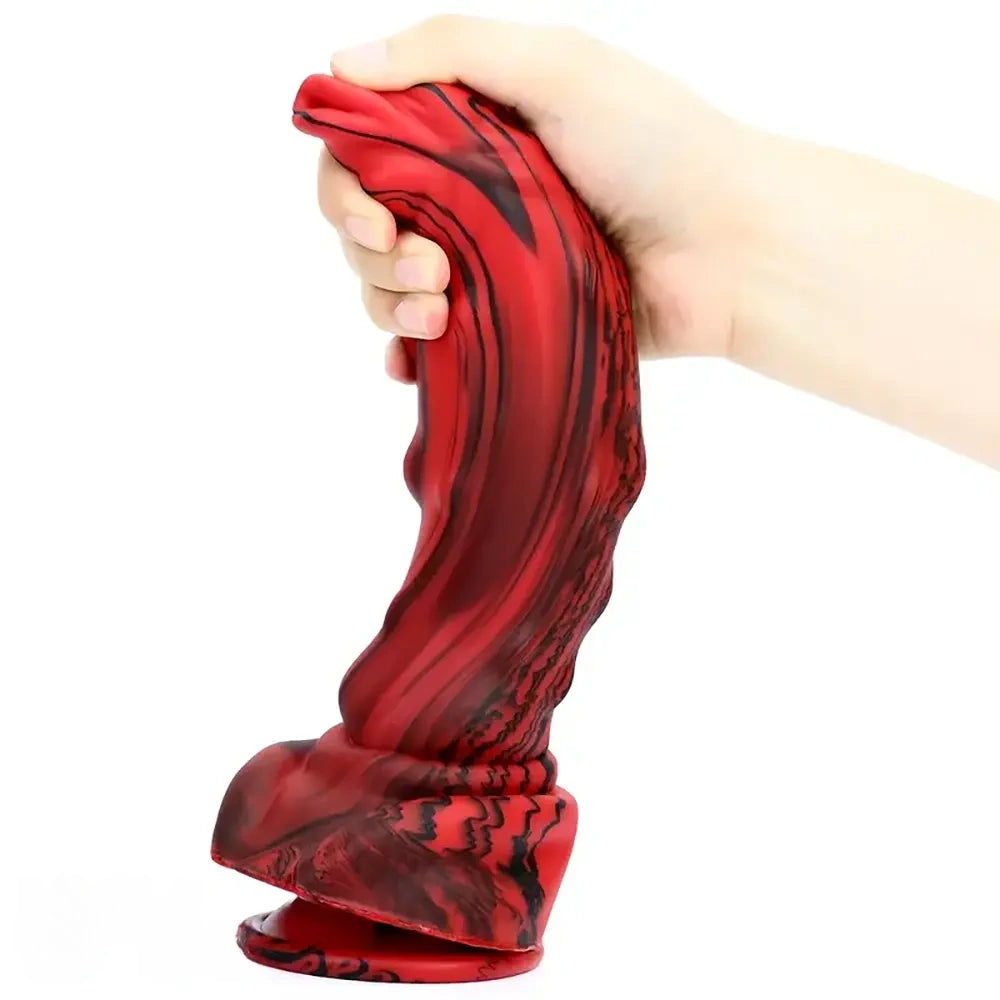 10.23in Realistic Monster Silicone Soft Big Prostate Massage Dildo