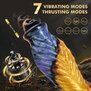 10.23in Soft Silicone Telescopic APP Control Monster Vibrating Dildo